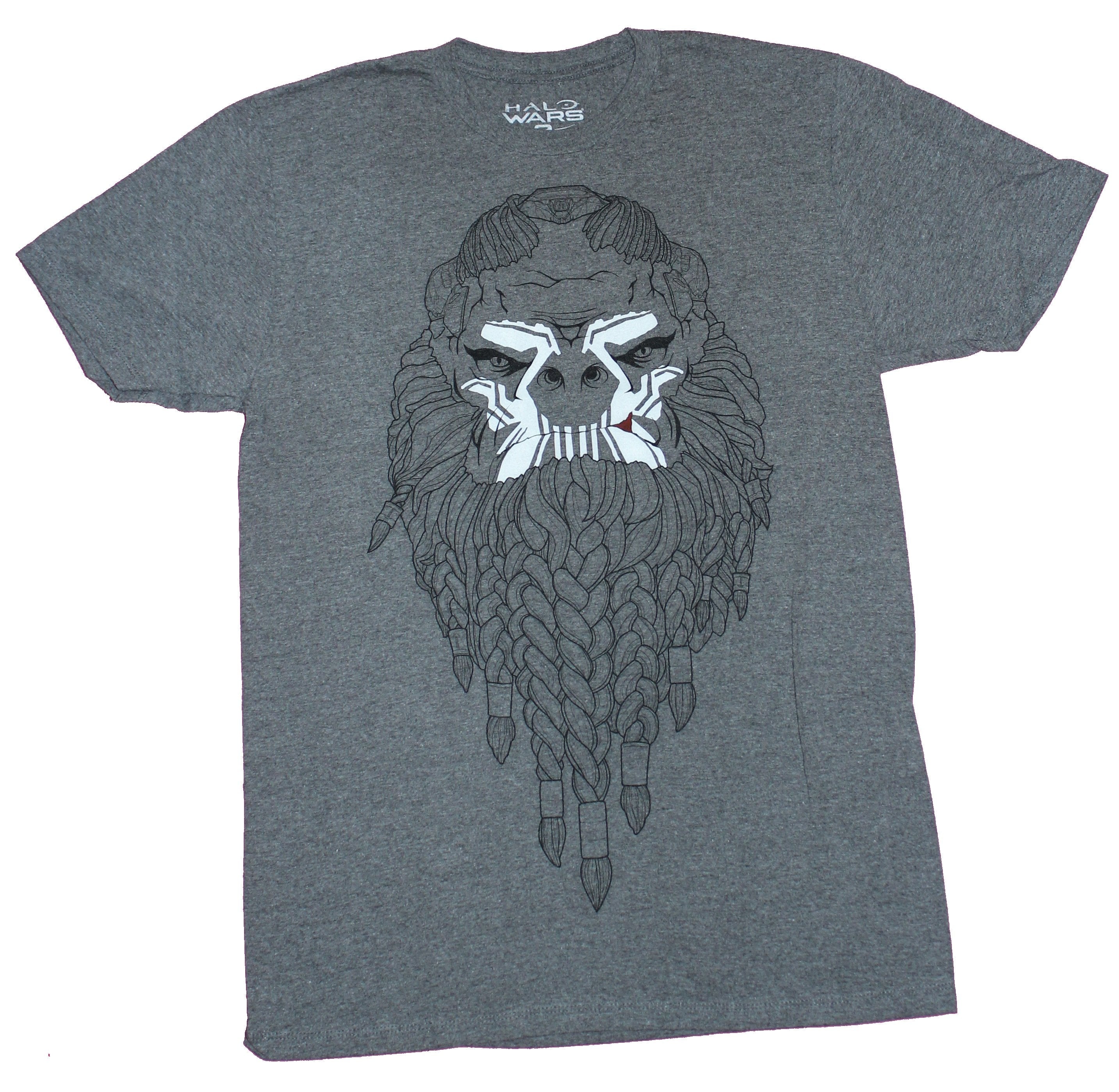 Halo Wars Mens T-Shirt  - Atriox Stylized Face Image Hoodie, Sweatshirt | CiraTrend.com