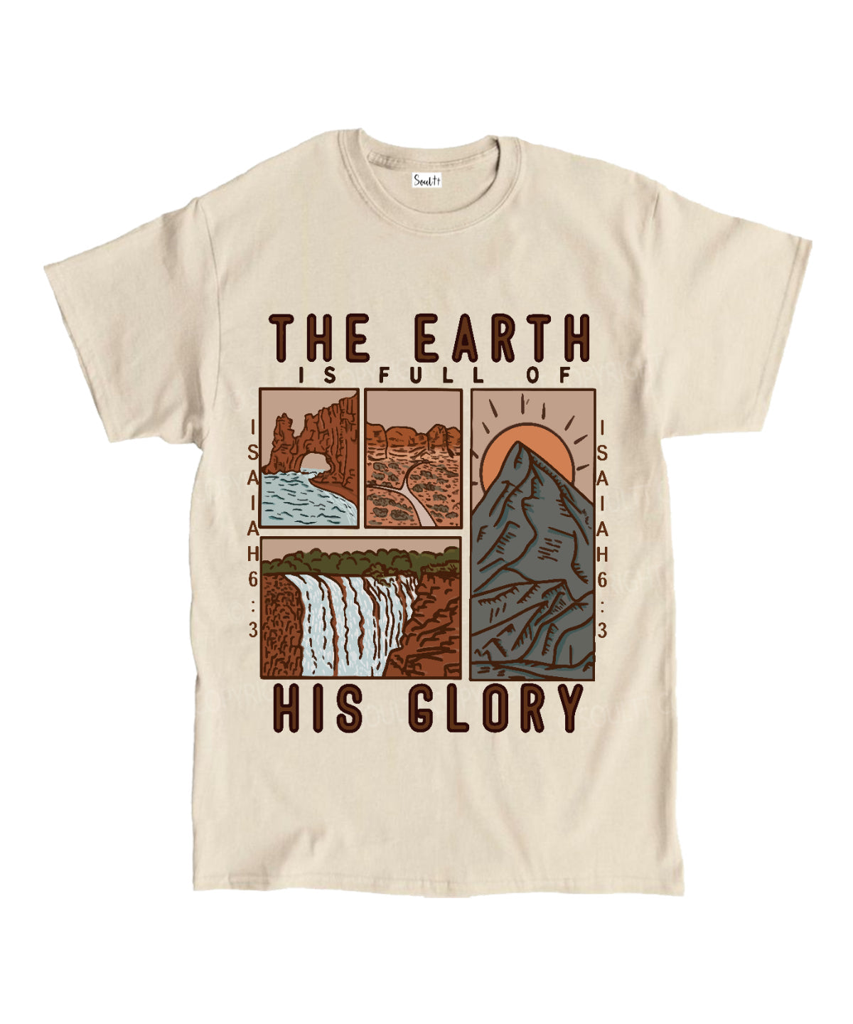 The Earth Is Full Of His Glory Unisex Cotton Christian T-Shirt Hoodie, Sweatshirt | CiraTrend.com (Image 4)