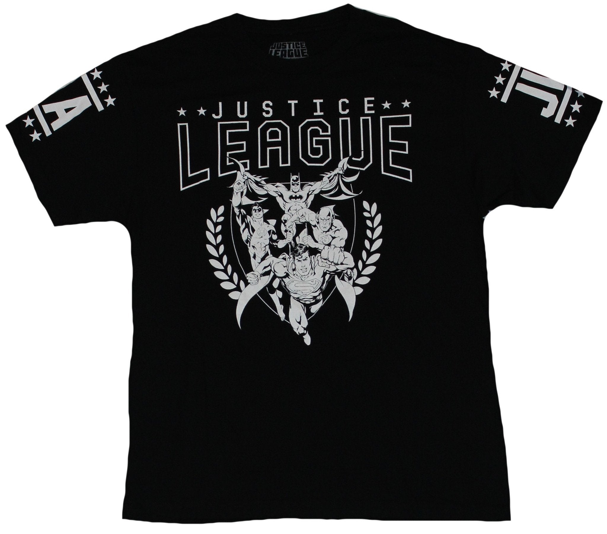 Justice League Mens T-Shirt - Rushing White Heroes In  Ivy Crest Image Hoodie, Sweatshirt | CiraTrend.com