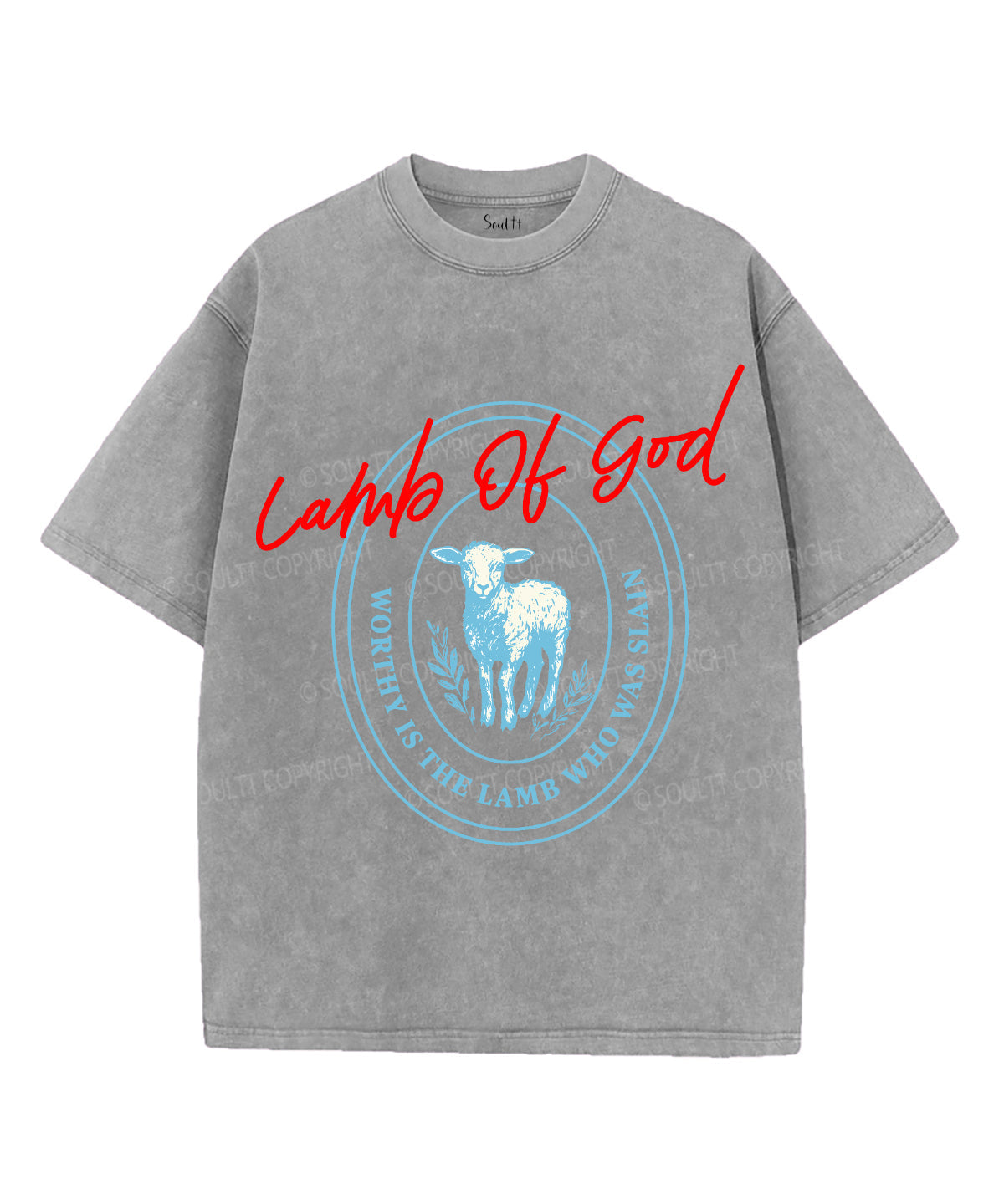 Lamb Of God Unisex Washed Christian T-shirt Hoodie, Sweatshirt | CiraTrend.com (Image 2)