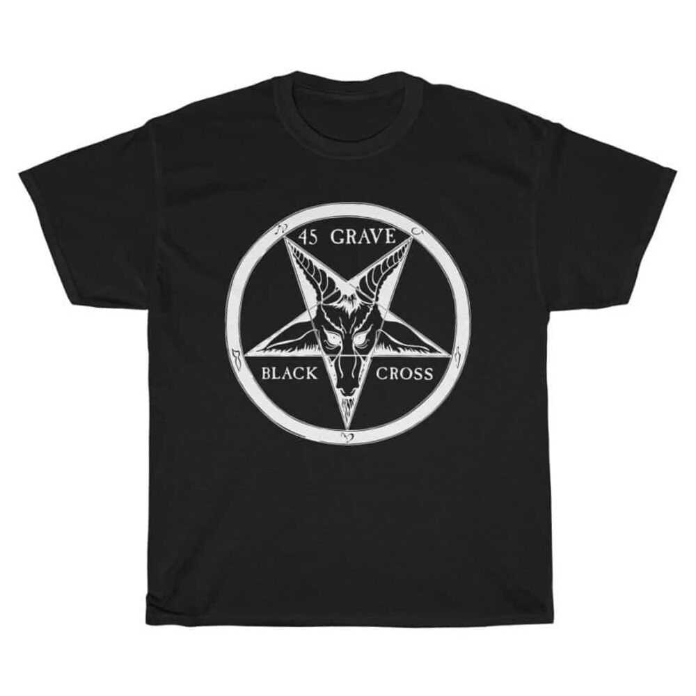 45 Grave Black Cross T-Shirt