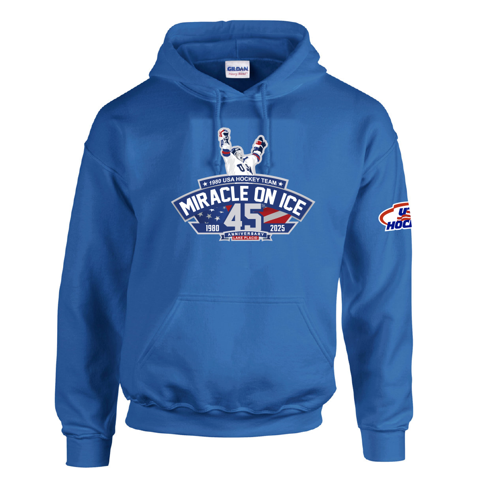 1980 Miracle on Ice 45th Anniversary (1980-2025) Hoodie - Blue T-Shirts, Sweatshirt | CiraTrend.com