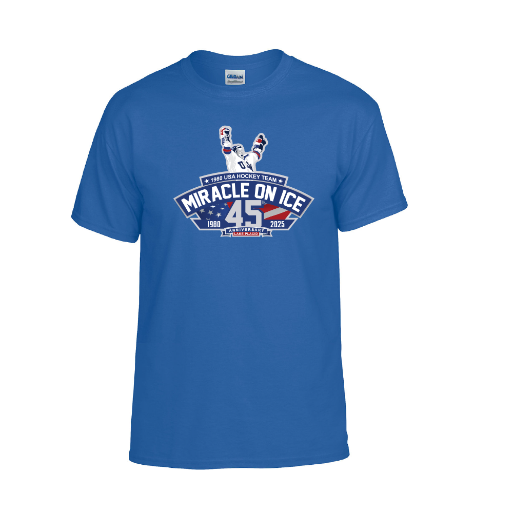 1980 Miracle on Ice 45th Anniversary (1980-2025) Tee - Blue Hoodie, Sweatshirt | CiraTrend.com (Image 1)