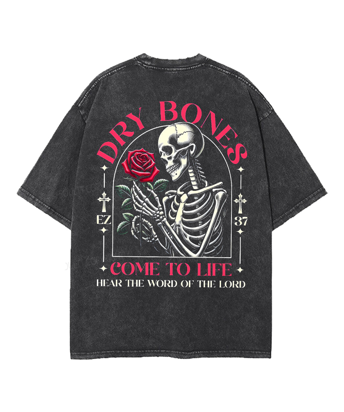 Dry Bones Come To Life Double Sided Unisex Washed Christian T-shirt Style001 Hoodie, Sweatshirt | CiraTrend.com (Image 4)