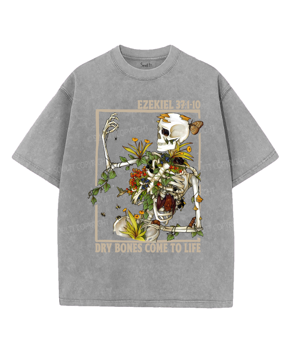 Dry Bones Come To Life Washed Unisex Washed Christian T-shirt Hoodie, Sweatshirt | CiraTrend.com (Image 5)