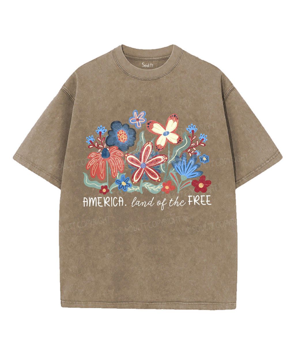 Land Of The Free Unisex Washed Christian T-shirt Style004 Hoodie, Sweatshirt | CiraTrend.com (Image 5)