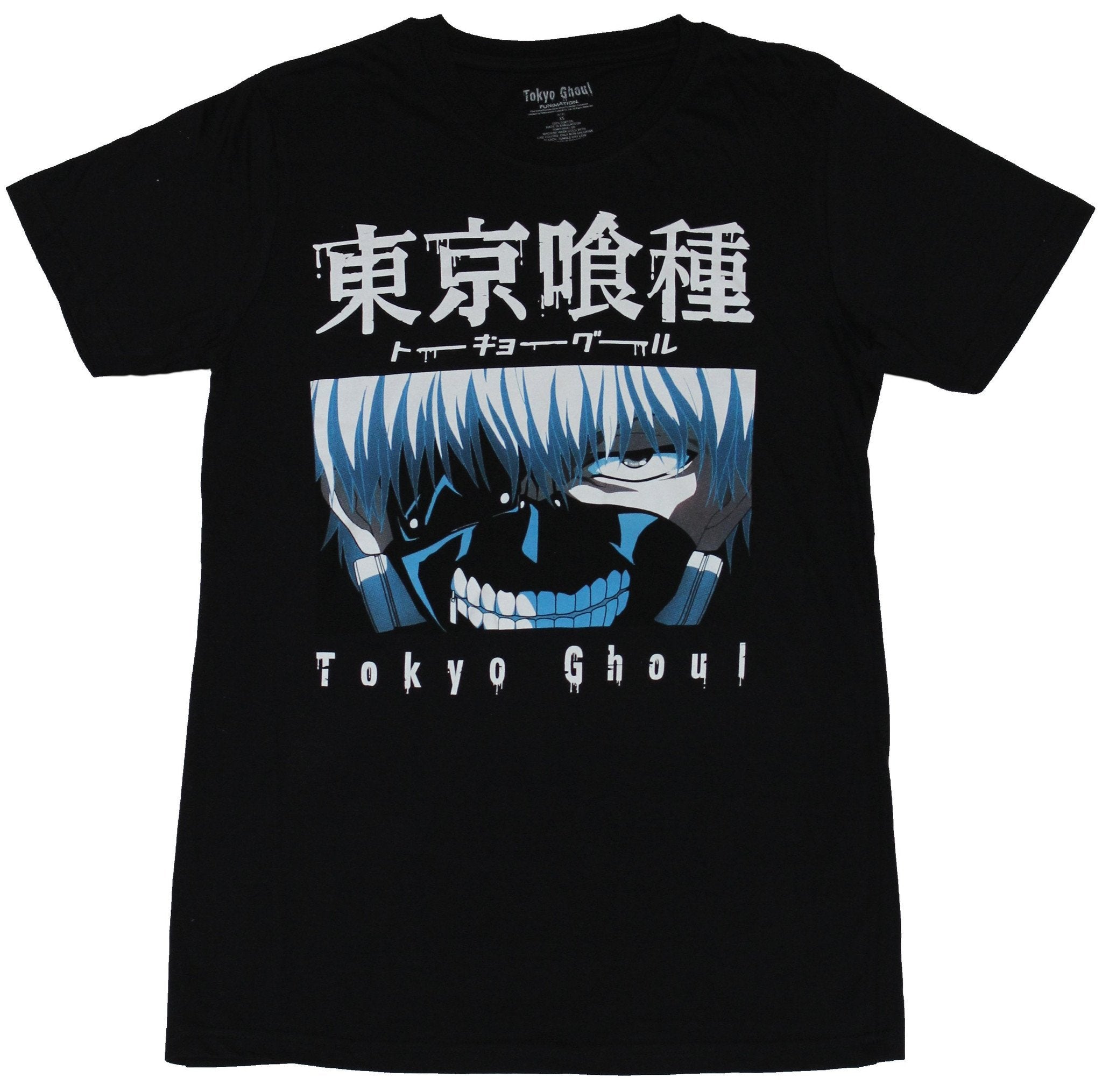 Tokyo Ghoul Boxed Face Under Kanji Image T-Shirts, Hoodie, Sweatshirt