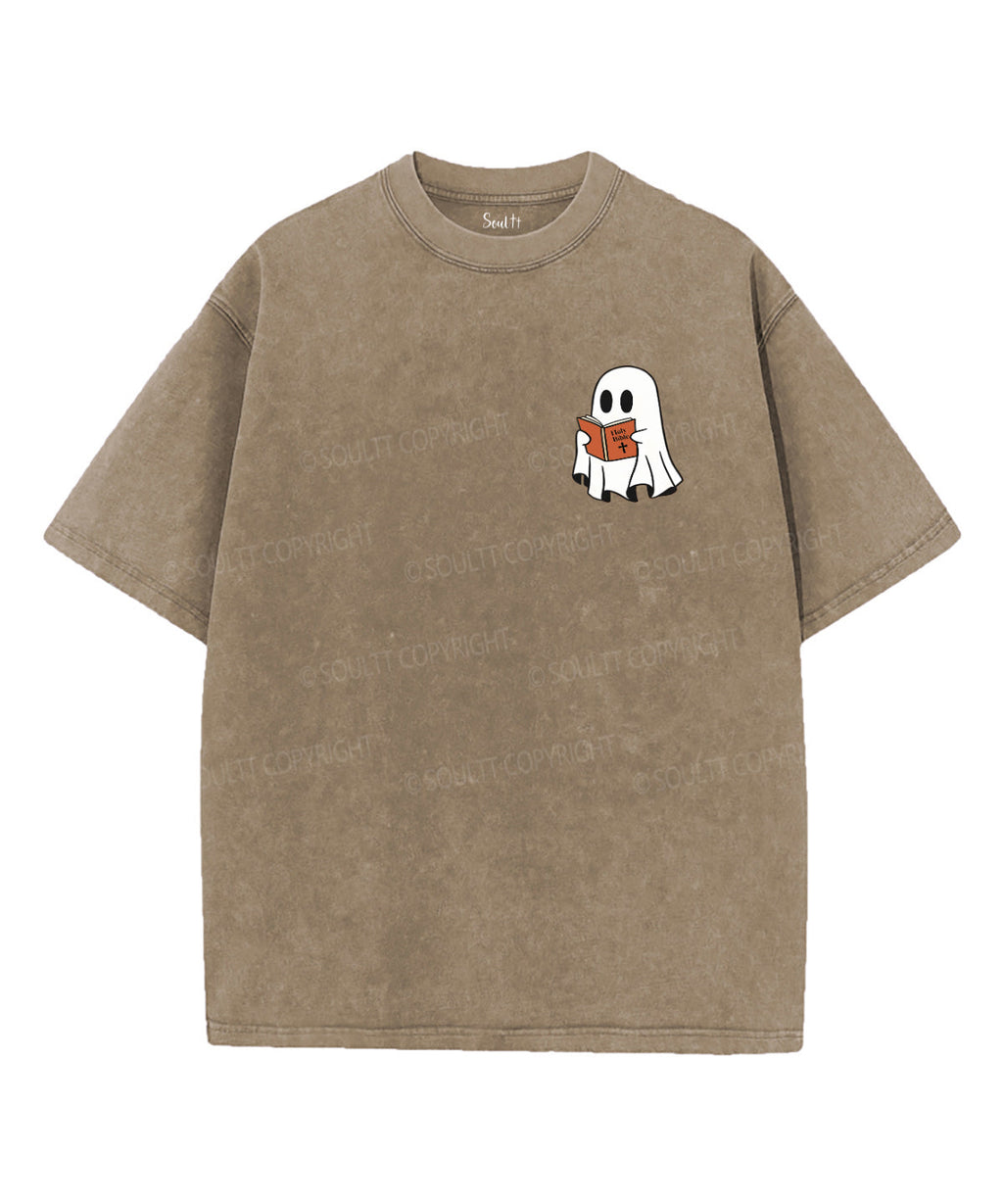 No Ghost Like Holy Ghost Double Sided Unisex Washed Christian T-shirt Hoodie, Sweatshirt | CiraTrend.com (Image 2)