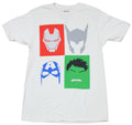 Avengers Mens T-Shirt - Stylized Four Face Box Image Hoodie, Sweatshirt | CiraTrend.com