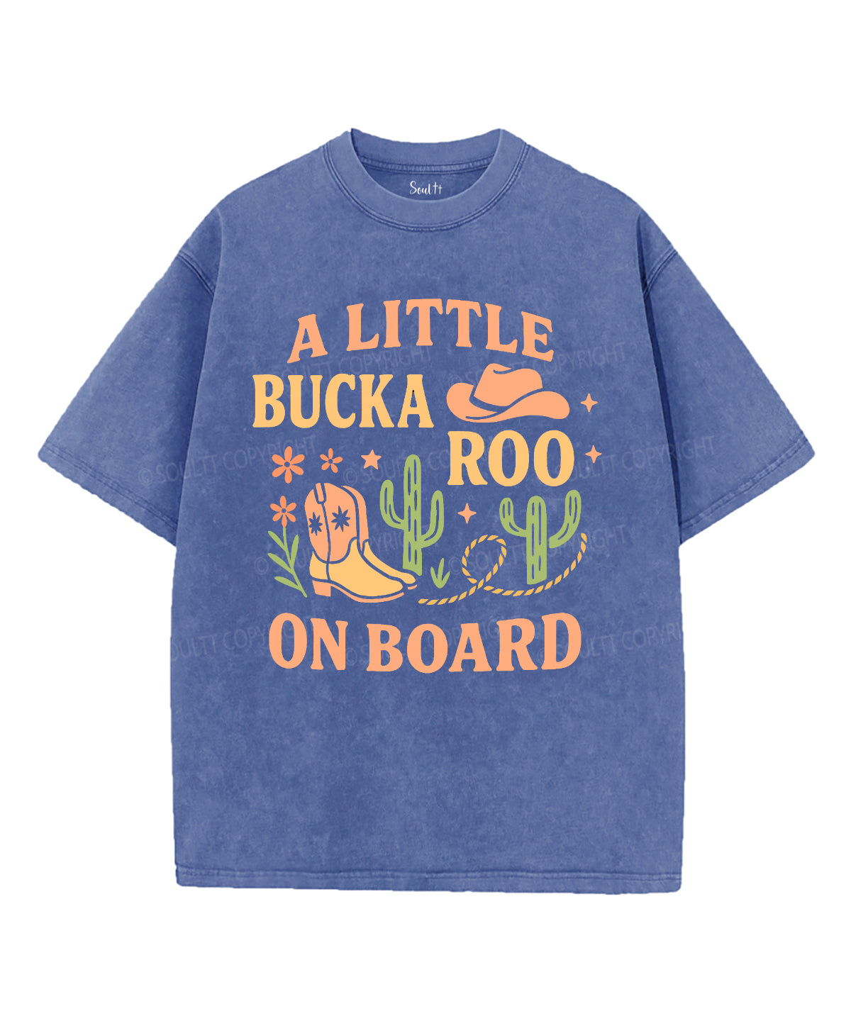 A Little Bucka Roo On Board Unisex Washed Christian T-shirt Hoodie, Sweatshirt | CiraTrend.com (Image 3)