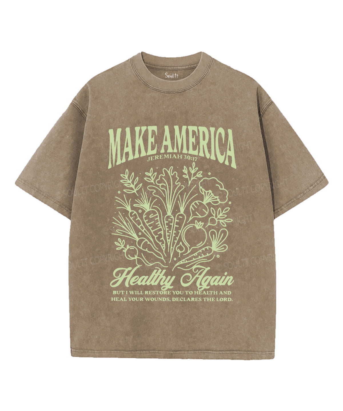 Make America Healthy Again Unisex Washed Christian T-shirt Hoodie, Sweatshirt | CiraTrend.com (Image 5)