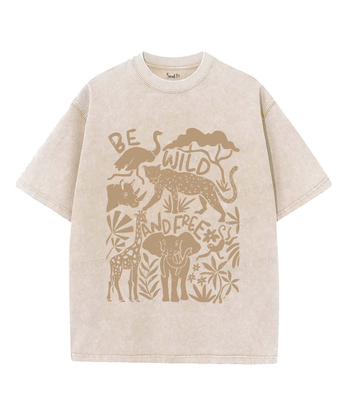 Be Wild and Free Unisex Washed Christian T-shirt Hoodie, Sweatshirt | CiraTrend.com (Image 4)
