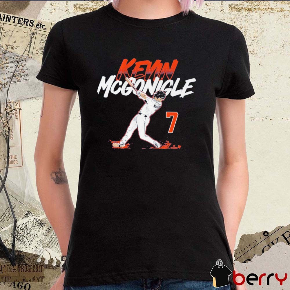 Kevin McGonigle Slugger Swing Number Detroit Tigers MLB 2026 t-shirt