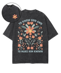 Know God Double Sided Washed Christian T-Shirts, Hoodie, Sweatshirt