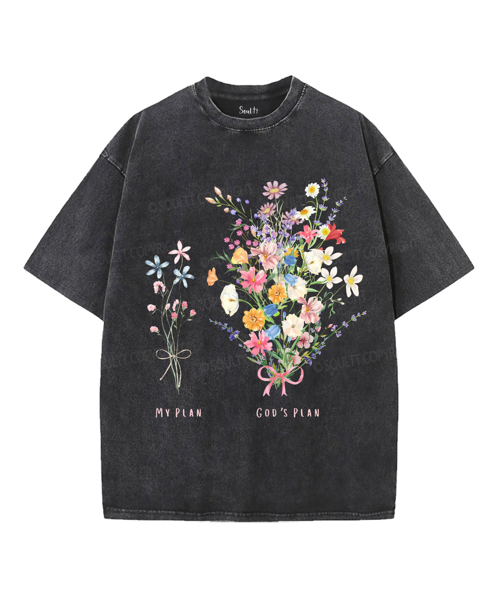 My PlanÃ¯Â¼Å“God Plan Unisex Washed Christian T-shirt Hoodie, Sweatshirt | CiraTrend.com (Image 1)