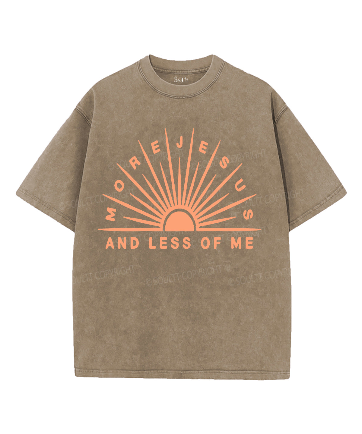 More Jesus And Less Of Me Unisex Washed Christian T-shirt Hoodie, Sweatshirt | CiraTrend.com (Image 5)