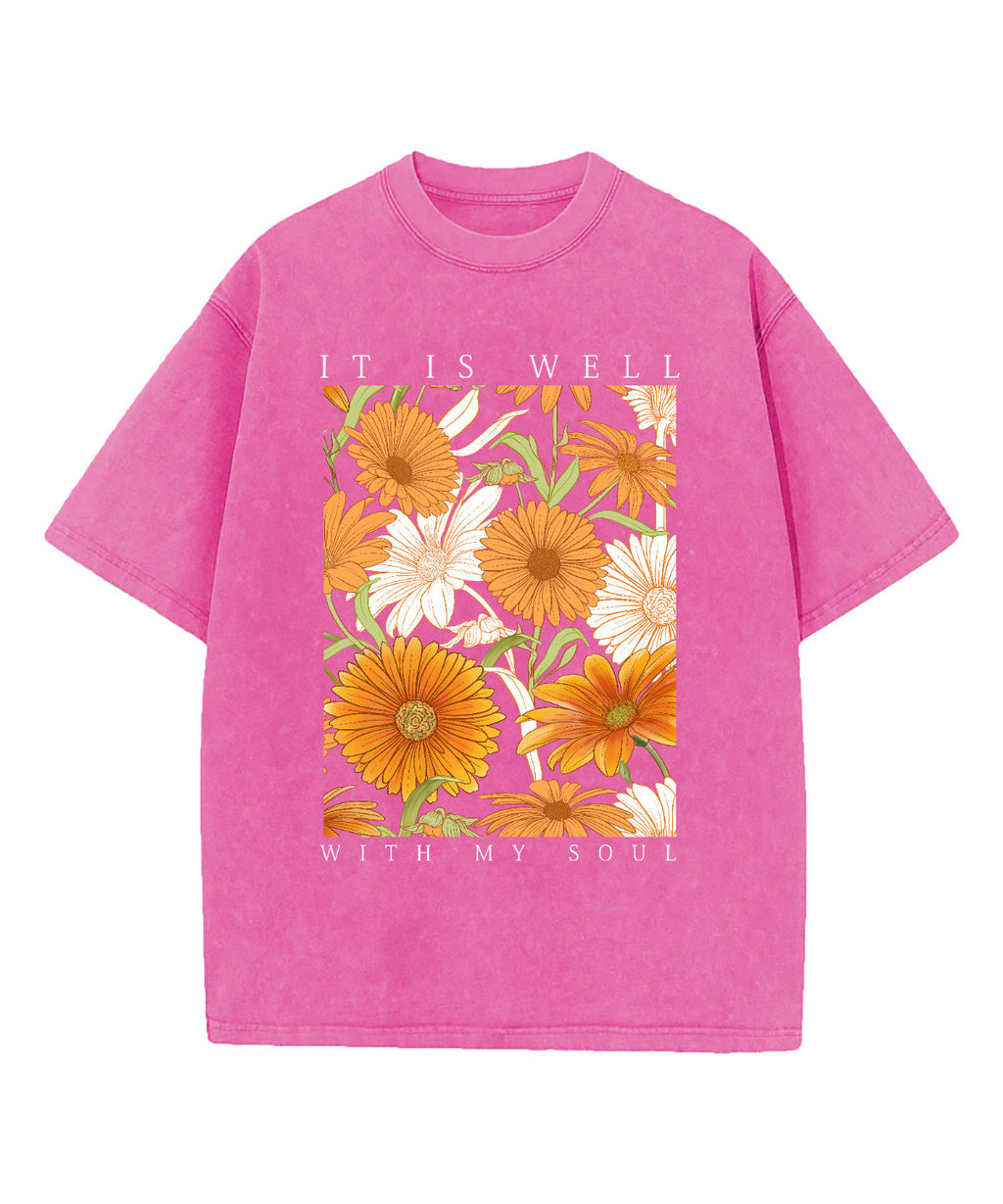 It Is Well With My Soul Washed Christian T-shirt Style009 Hoodie, Sweatshirt | CiraTrend.com (Image 2)