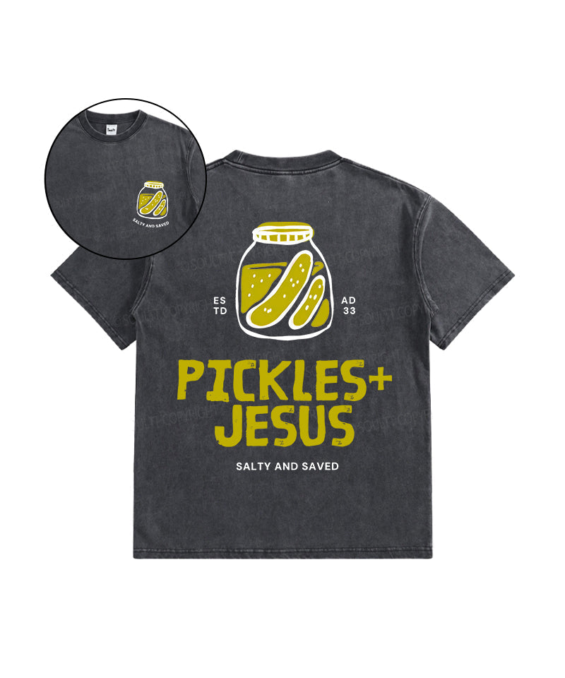 Kids Salty And Saved Double Sided Washed Christian T-shirt Hoodie, Sweatshirt | CiraTrend.com (Image 1)