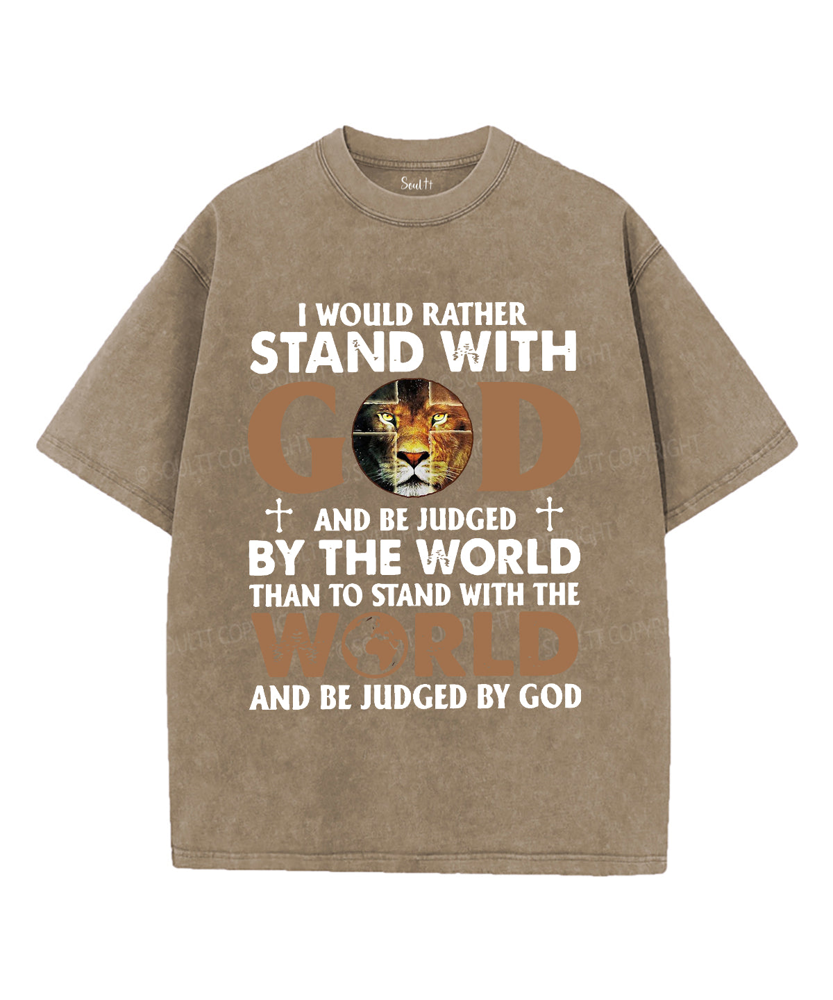 I Would Rather Stand With God Washed Christian T-shirt Style001 Hoodie, Sweatshirt | CiraTrend.com (Image 4)