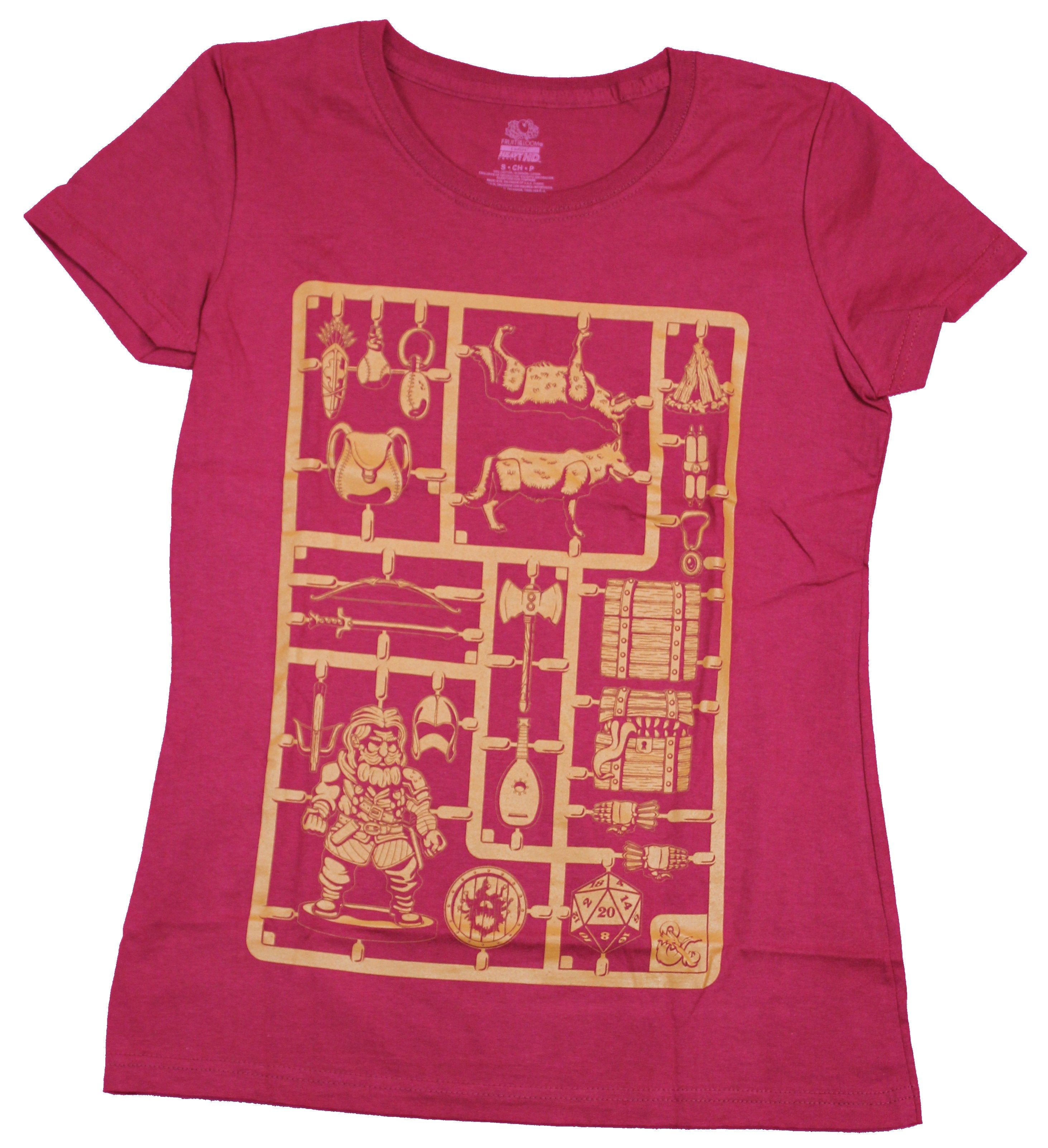 Dungeons & Dragons Girls Juniors T-Shirt- Pop Out Pieces Image Hoodie, Sweatshirt | CiraTrend.com