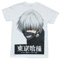 Tokyo Ghoul Mens  T-Shirt - Giant Ghoul Face Over Kanji Image Hoodie, Sweatshirt | CiraTrend.com