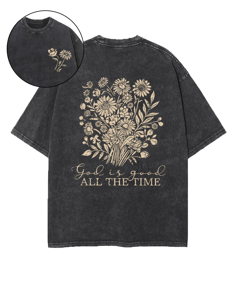 GOD IS GOOD Double Sided Unisex Washed Christian T-shirt Hoodie, Sweatshirt | CiraTrend.com (Image 1)