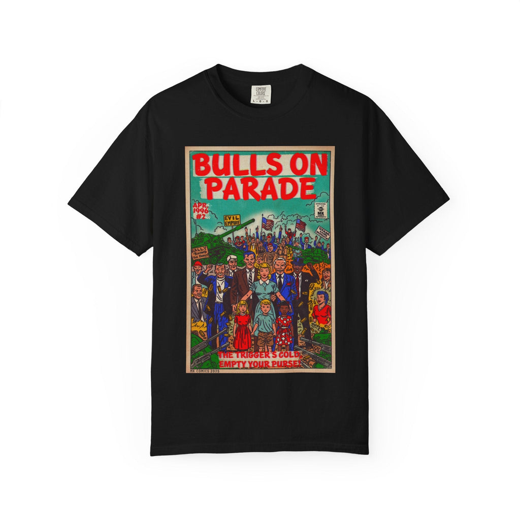 Bulls Parade - Unisex Garment-Dyed T-shirt Hoodie, Sweatshirt | CiraTrend.com (Image 1)