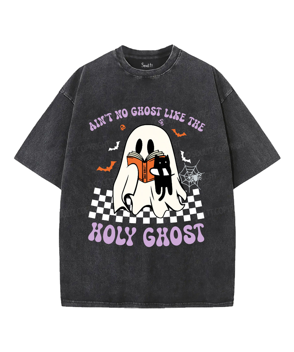 Aint No Ghost Unisex Washed Christian T-shirt Hoodie, Sweatshirt | CiraTrend.com (Image 2)