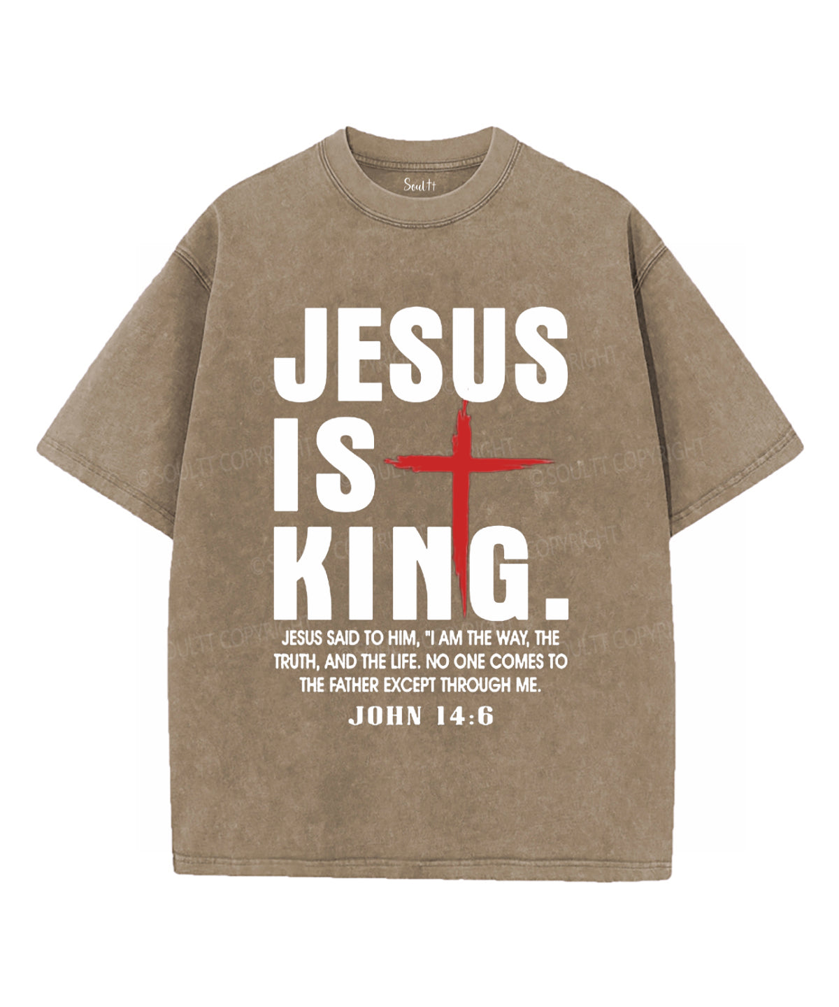 Jesus Is King Washed Christian Style001 T-Shirts, Hoodie, Sweatshirt