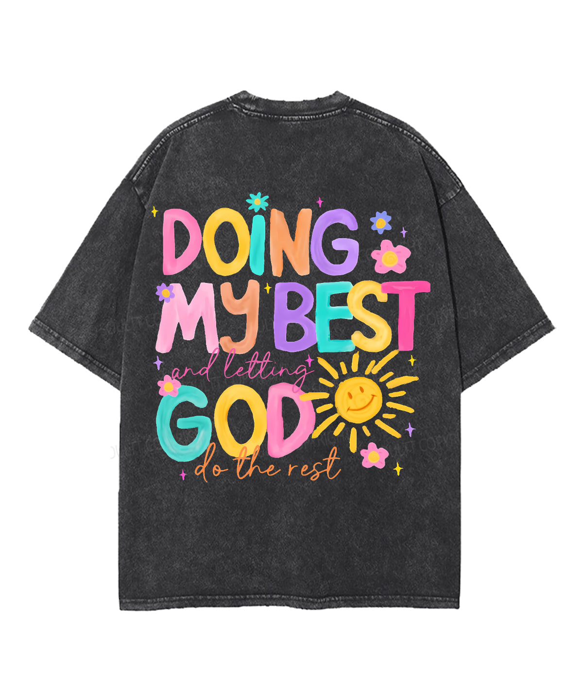 Doing My Best Double Sided Washed Christian Style003 T-Shirts, Hoodie, Sweatshirt