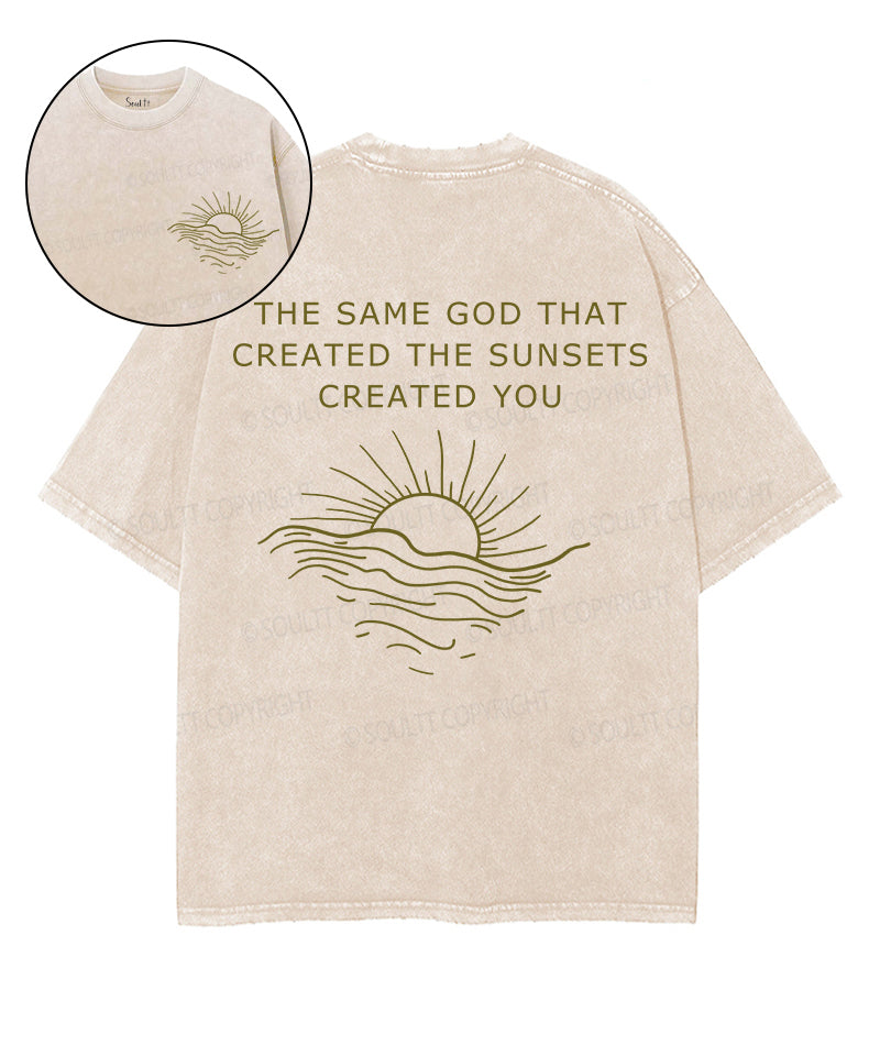 The Same God Double Sided Washed Christian T-shirt Hoodie, Sweatshirt | CiraTrend.com (Image 1)