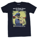 Axe Cop Mens T-Shirt - "We'll Chop Your Heads Off!" Heroic Axe Cop Image Hoodie, Sweatshirt | CiraTrend.com
