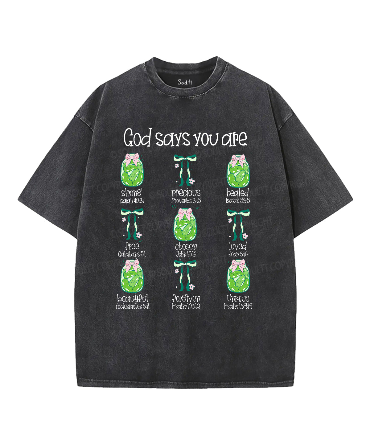 God Says You Are Unisex Washed Christian T-shirt Style001 Hoodie, Sweatshirt | CiraTrend.com (Image 2)
