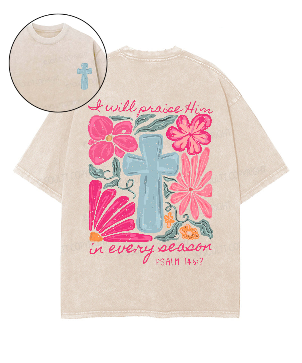 I Will Praise Him Double Sided Washed Christian Style005 T-Shirts, Hoodie, Sweatshirt