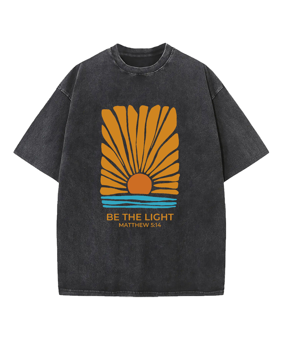 Be The Light Washed Christian T-shirt Style003 Hoodie, Sweatshirt | CiraTrend.com (Image 1)