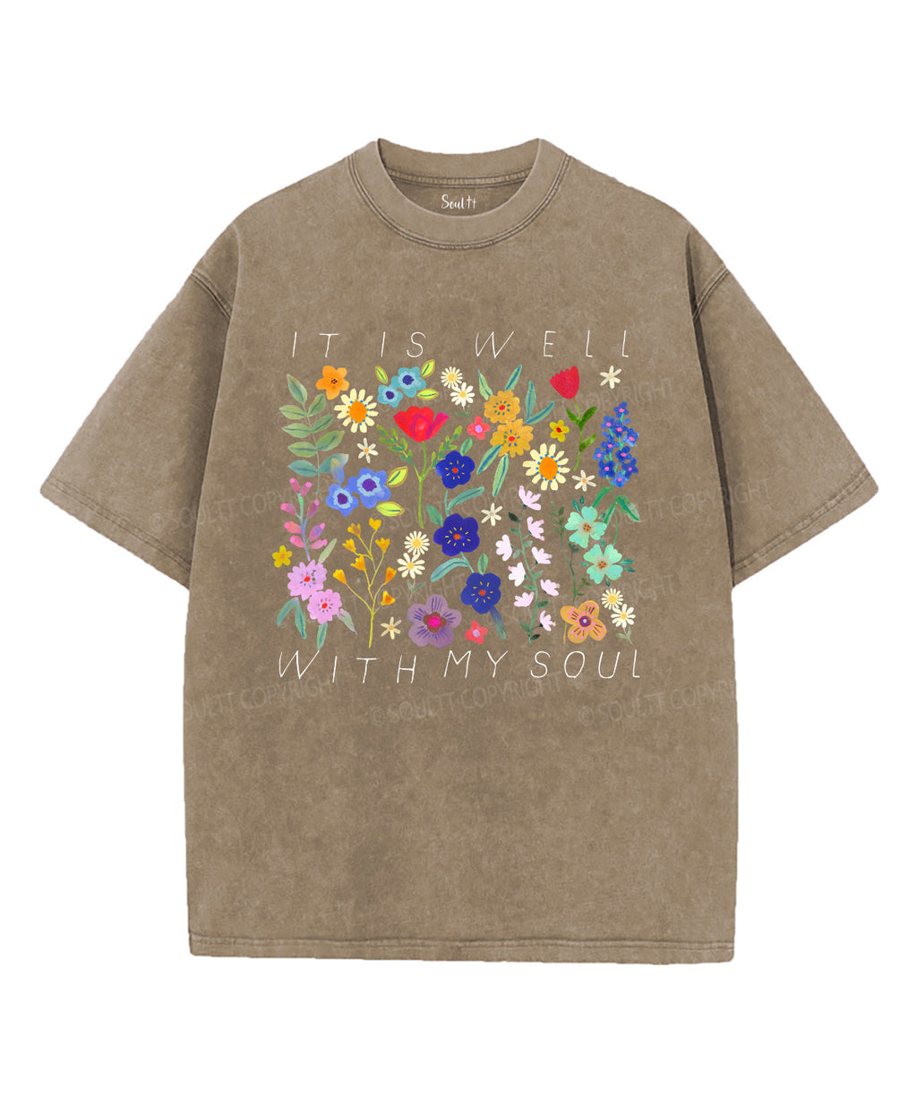 It Is Well With My Soul Washed Christian T-shirt Style025 Hoodie, Sweatshirt | CiraTrend.com (Image 5)