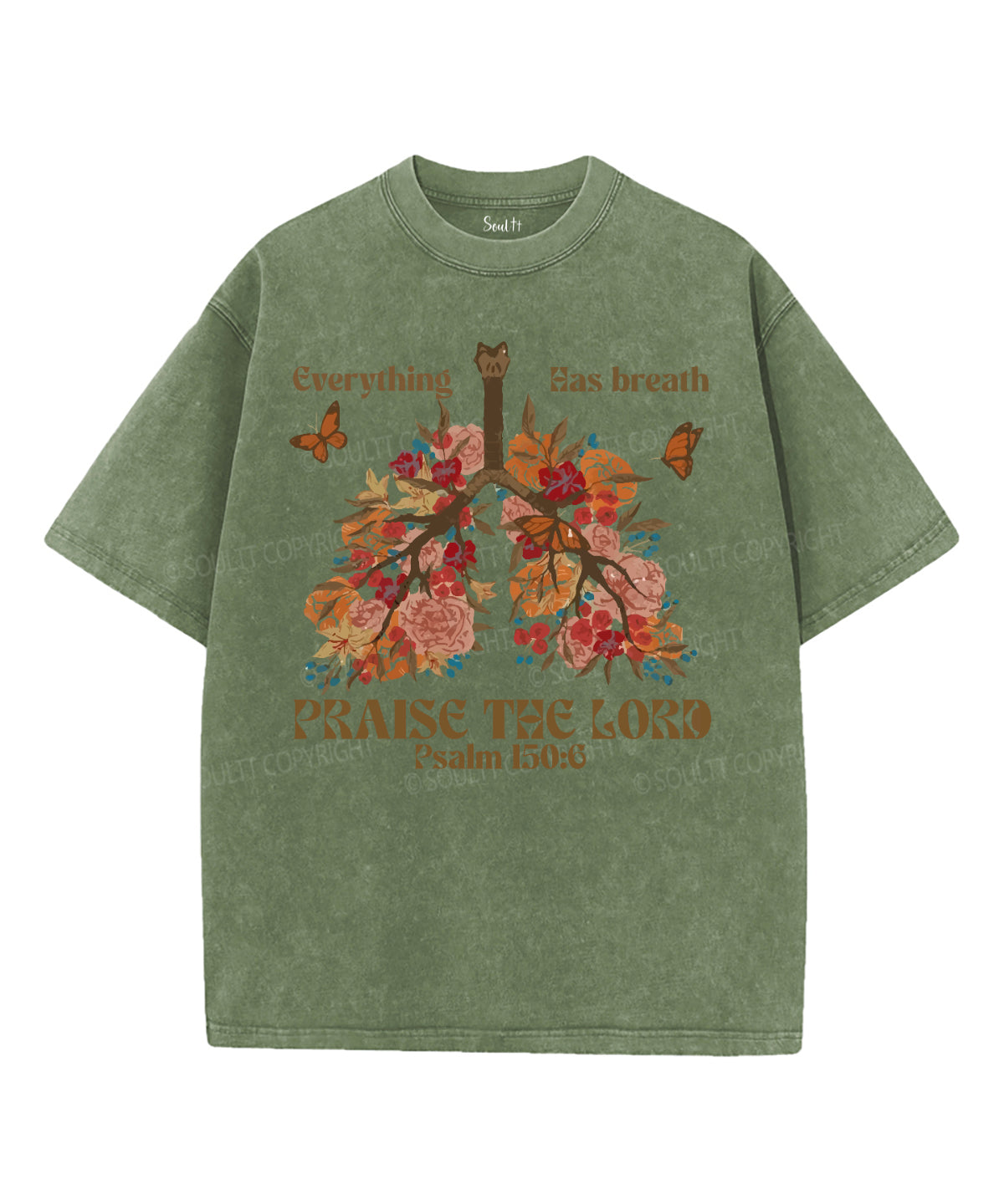 Everything Has Breath Paise the Lord Washed Christian T-shirt Hoodie, Sweatshirt | CiraTrend.com (Image 4)
