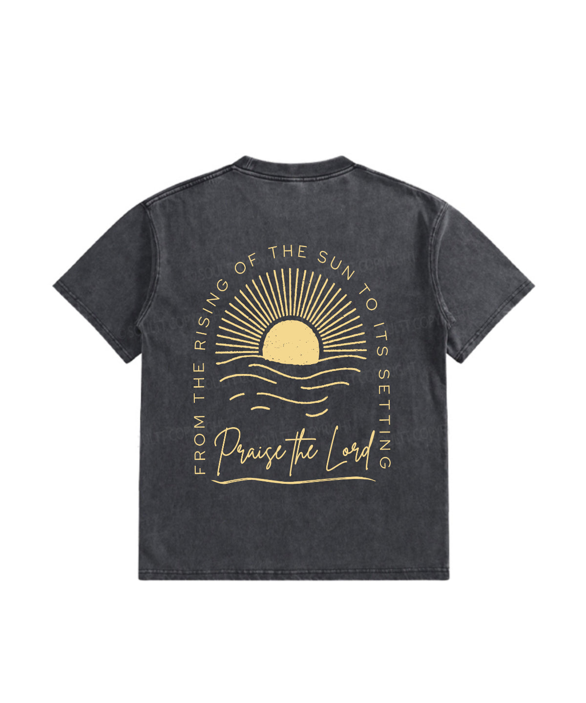 Kids Praise The Lord Double Sided Washed Christian T-shirt Hoodie, Sweatshirt | CiraTrend.com (Image 3)