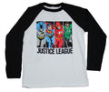 Justice League Raglan Mens T-Shirt  - The Big Four Comic Boxes Hoodie, Sweatshirt | CiraTrend.com