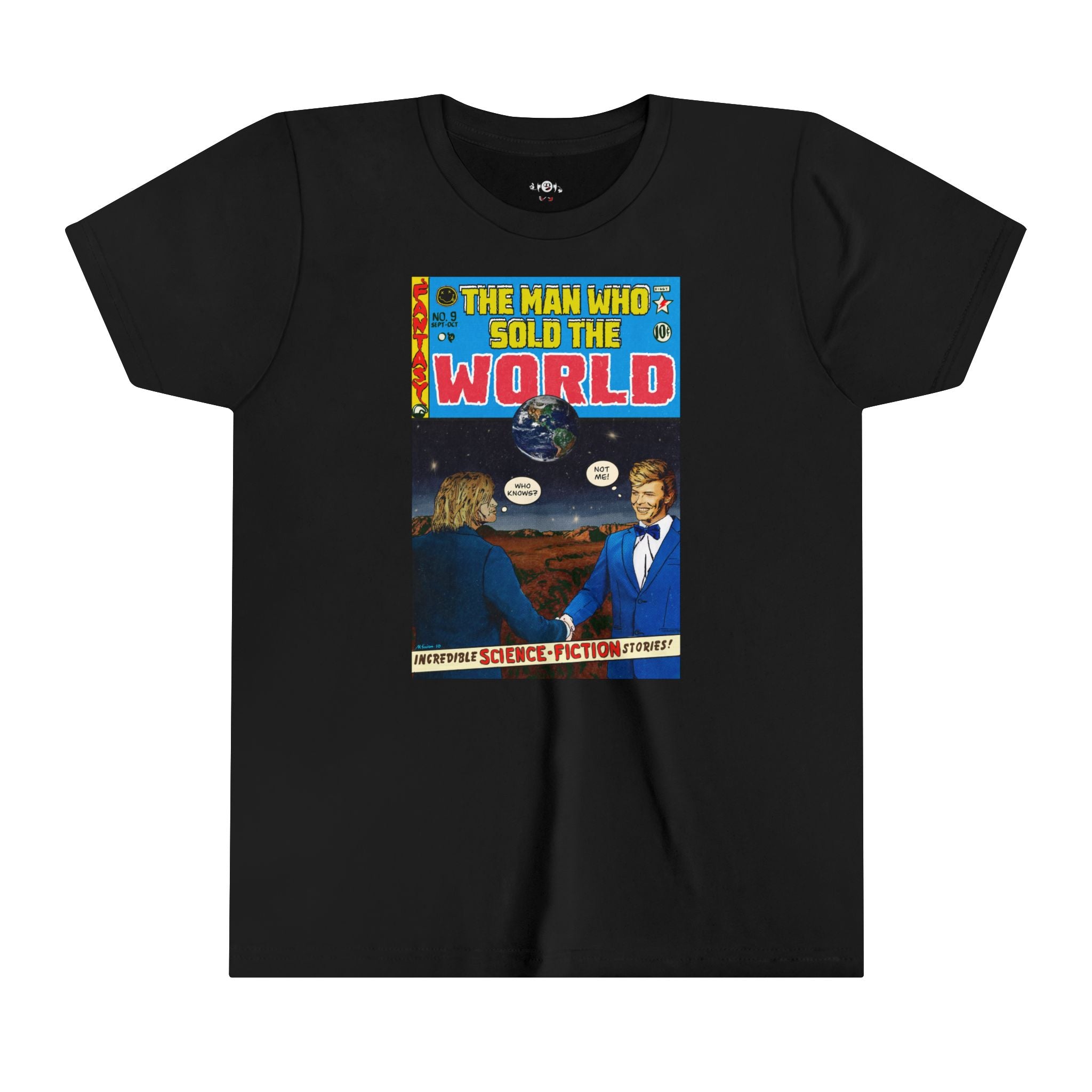Cobain & Bowie Man Who Wold World Short Sleeve T-Shirts, Hoodie, Sweatshirt