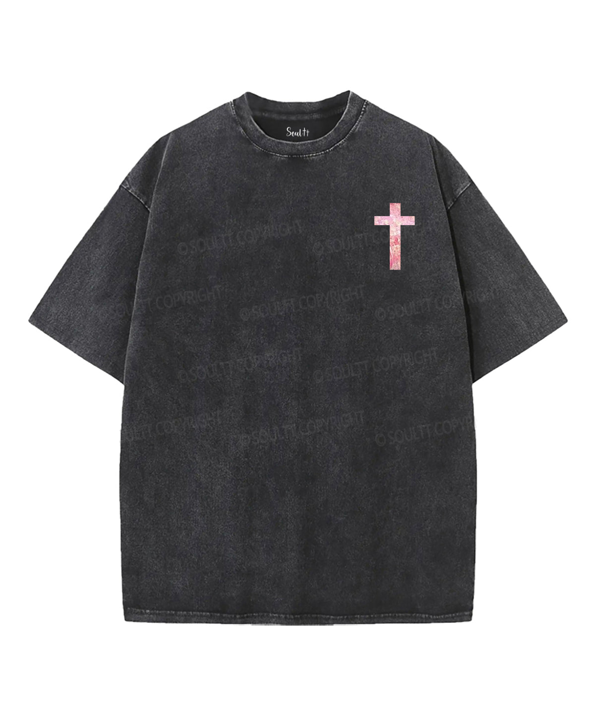 The Lamb Who Was Slain Is Risen Double Sided Unisex Washed Christian T-shirt Style002 Hoodie, Sweatshirt (Image 2)