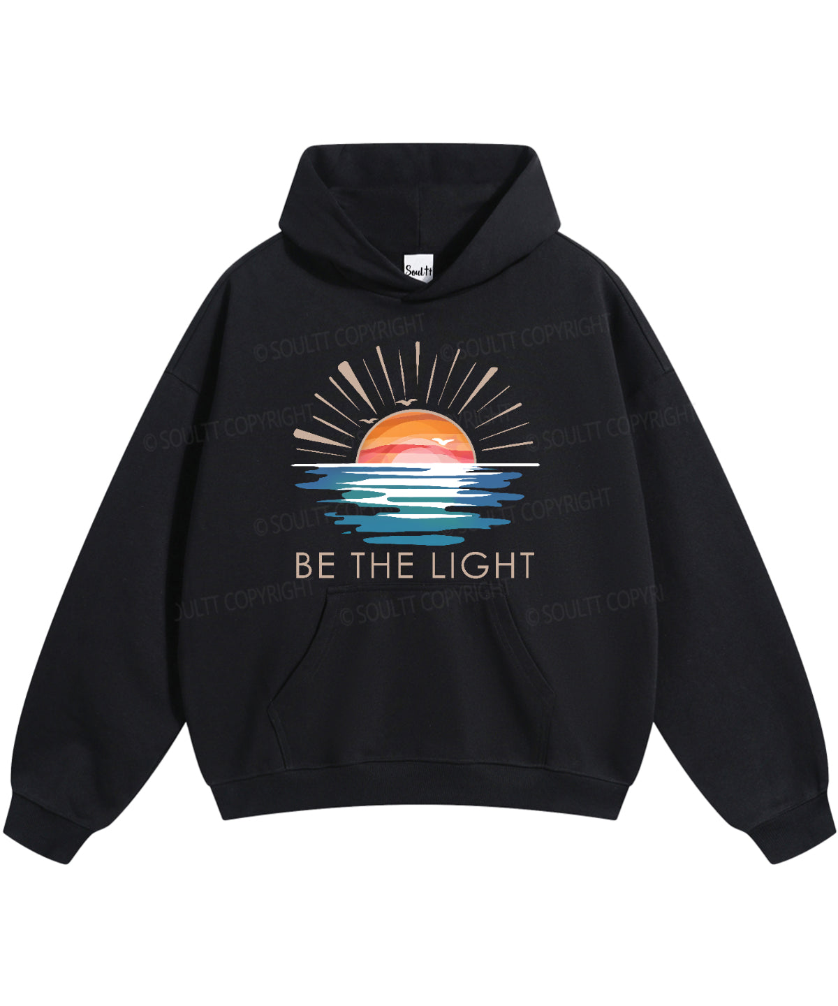 Be The Light Cotton Christian Hoodie Style001 T-Shirts, Sweatshirt | CiraTrend.com (Image 2)