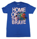 Justice League MEns T-Shirt - Cast Home of the Brave Hoodie, Sweatshirt | CiraTrend.com
