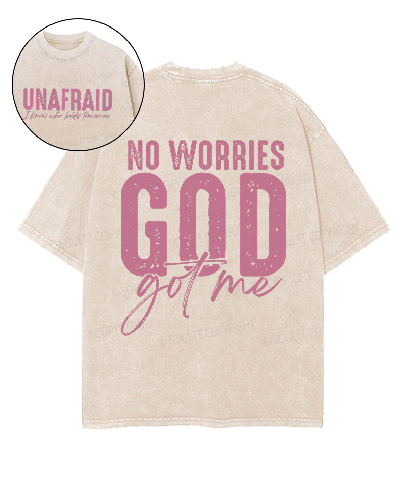 No Worries Unisex Washed Christian T-shirt Hoodie, Sweatshirt | CiraTrend.com (Image 1)