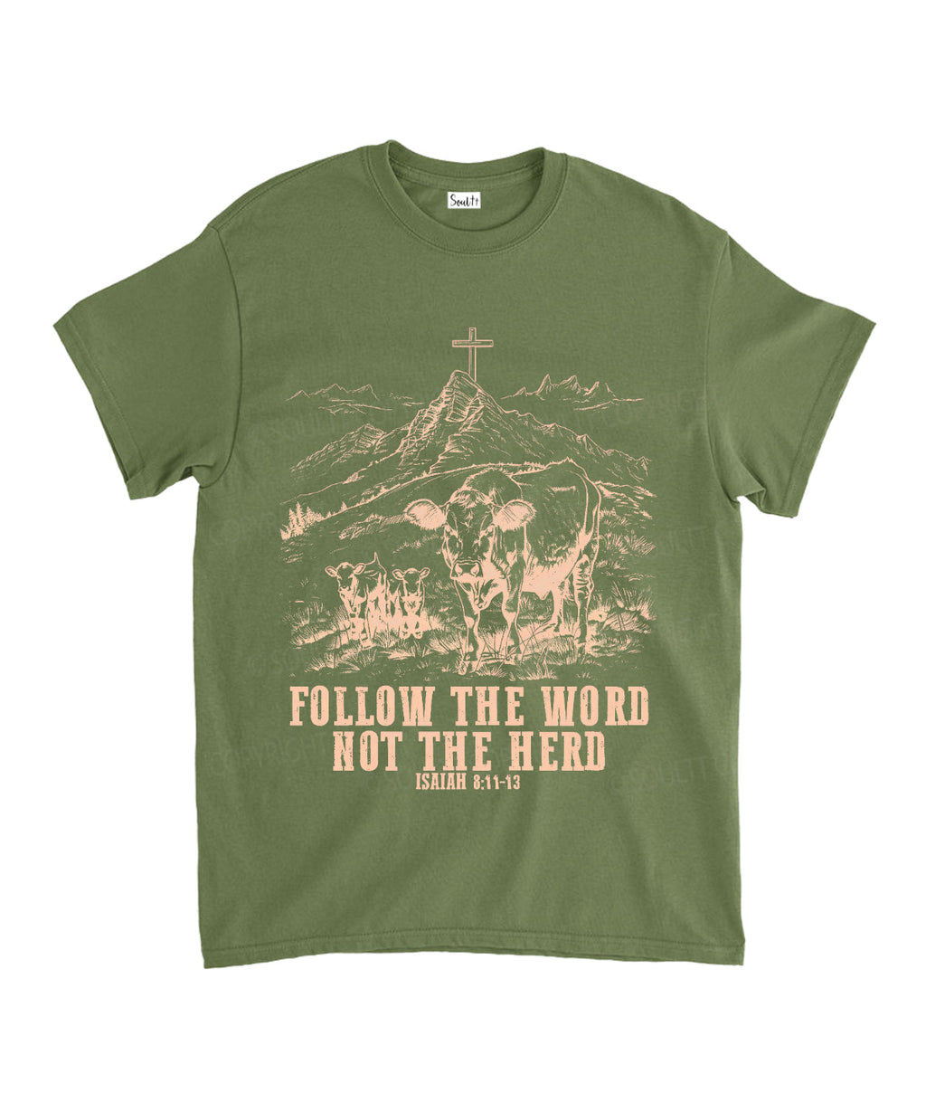 Follow the Word Unisex Cotton Christian T-Shirt Hoodie, Sweatshirt | CiraTrend.com (Image 5)