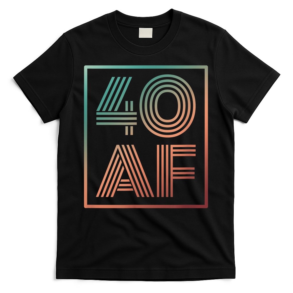 40 Af 40th Birthday Forty Years Old Retro T-Shirt
