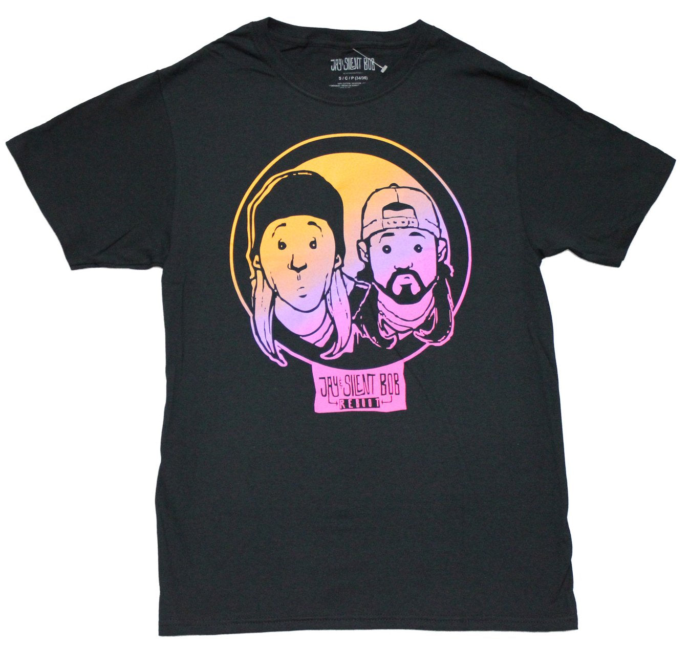 Jay & Silent Bob Mens T-Shirt - Reboot Colorful Duo Circle Image Hoodie, Sweatshirt | CiraTrend.com