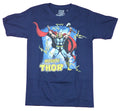 Thor  Mens T-Shirt  - Mighty Thor Arms Raised Electrified Image With Logo Hoodie, Sweatshirt | CiraTrend.com