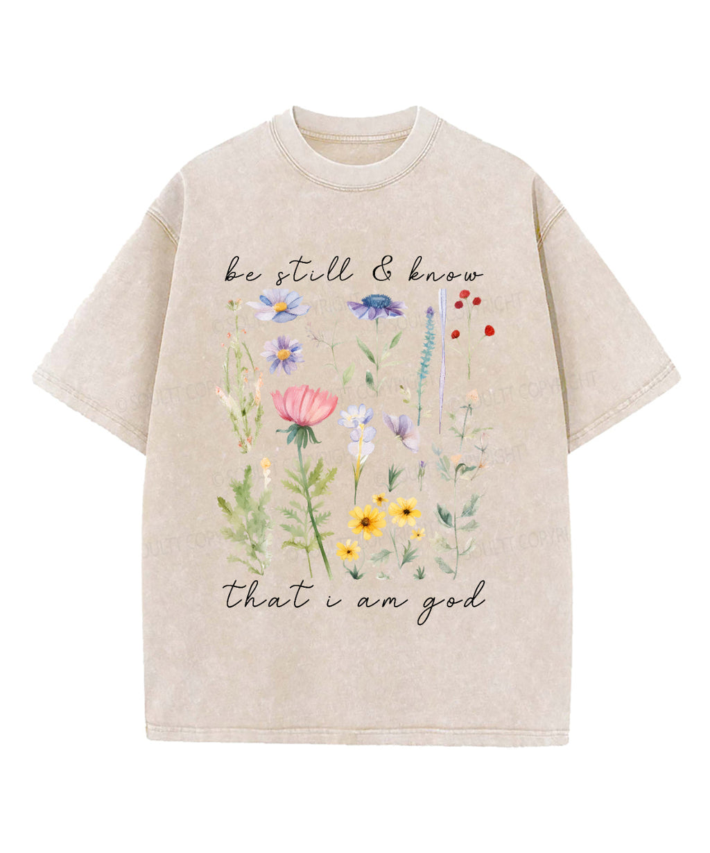 Be Still & Know Washed Christian T-shirt Hoodie, Sweatshirt | CiraTrend.com (Image 2)