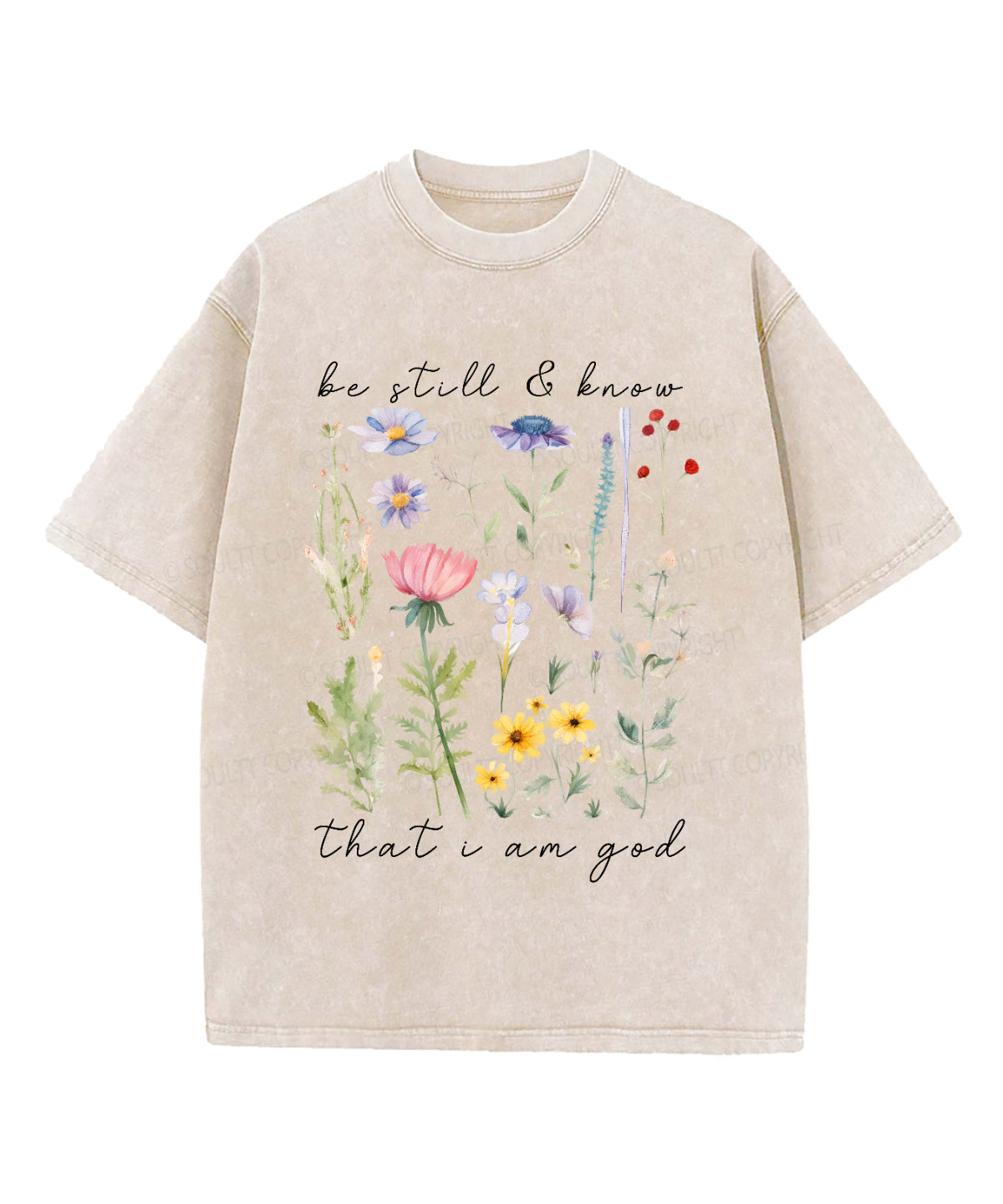 Be Still & Know Washed Christian T-shirt Hoodie, Sweatshirt | CiraTrend.com (Image 2)